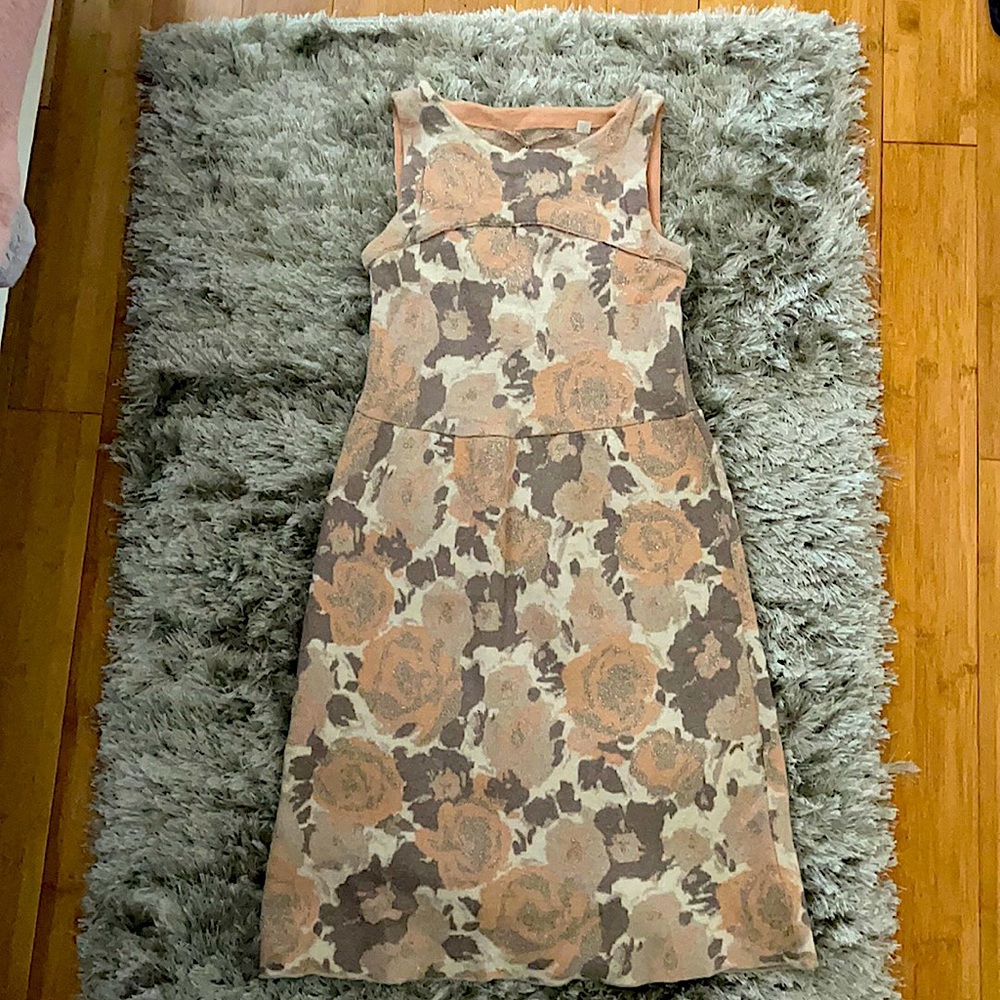 Wool & Rayon Printed Dress